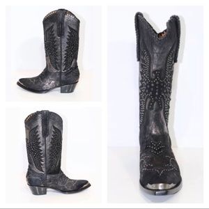 Frye | Tulsa Firebird Cowboy Leather Boots | 7M